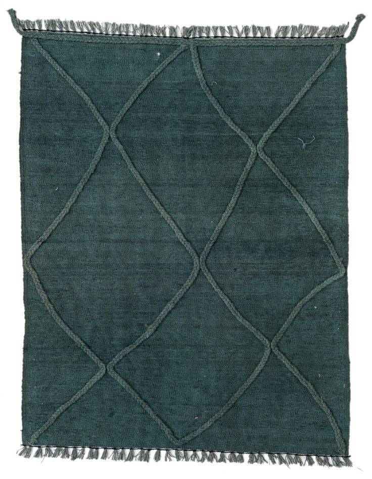 Detail image of 3' 5 x 4' 11 Hand Woven Kilim Modern Wool Rug