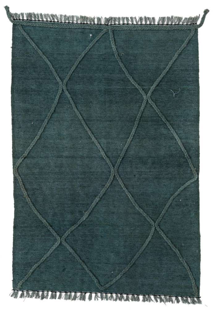 3' 5 x 4' 11 Hand Woven Kilim Modern Wool Rug