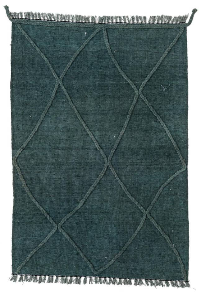 Detail image of 3' 5 x 4' 11 Hand Woven Kilim Modern Wool Rug