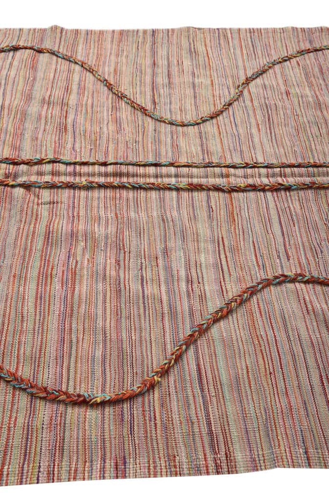 5' 2 x 8' 1 Hand Woven Kilim Modern Wool Rug