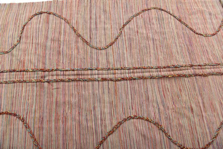 5' 2 x 8' 1 Hand Woven Kilim Modern Wool Rug