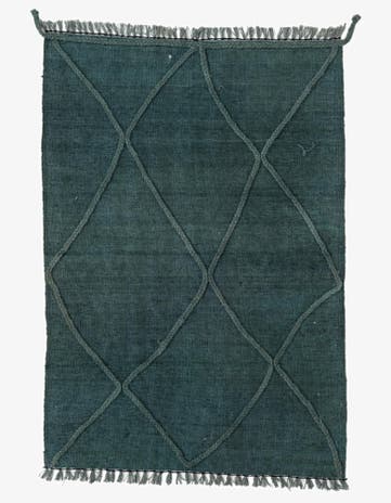 3' 5 x 4' 11 Hand Woven Kilim Modern Wool Rug