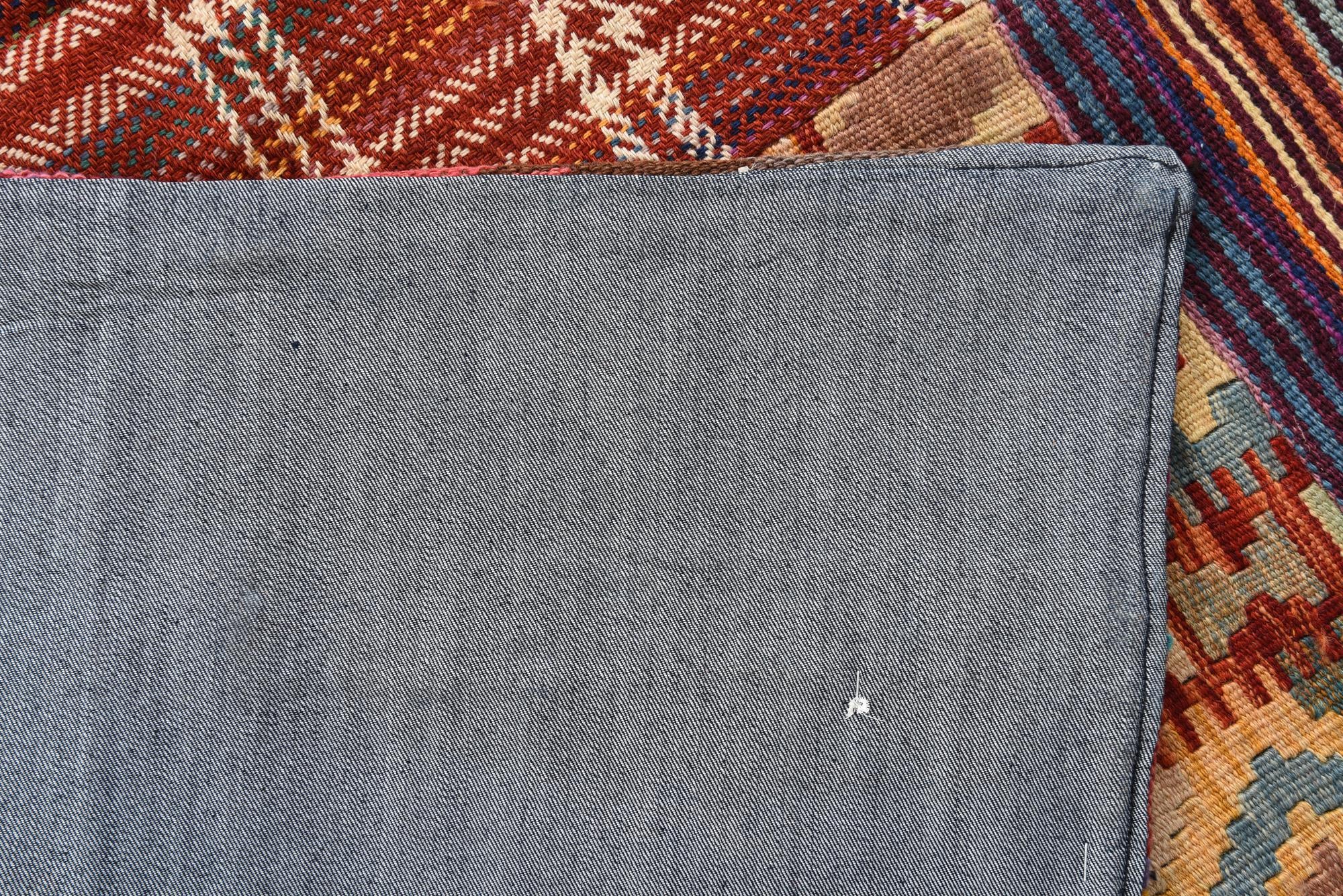 5' x 6' 7 Hand Woven Kilim Patchwork Wool Rug