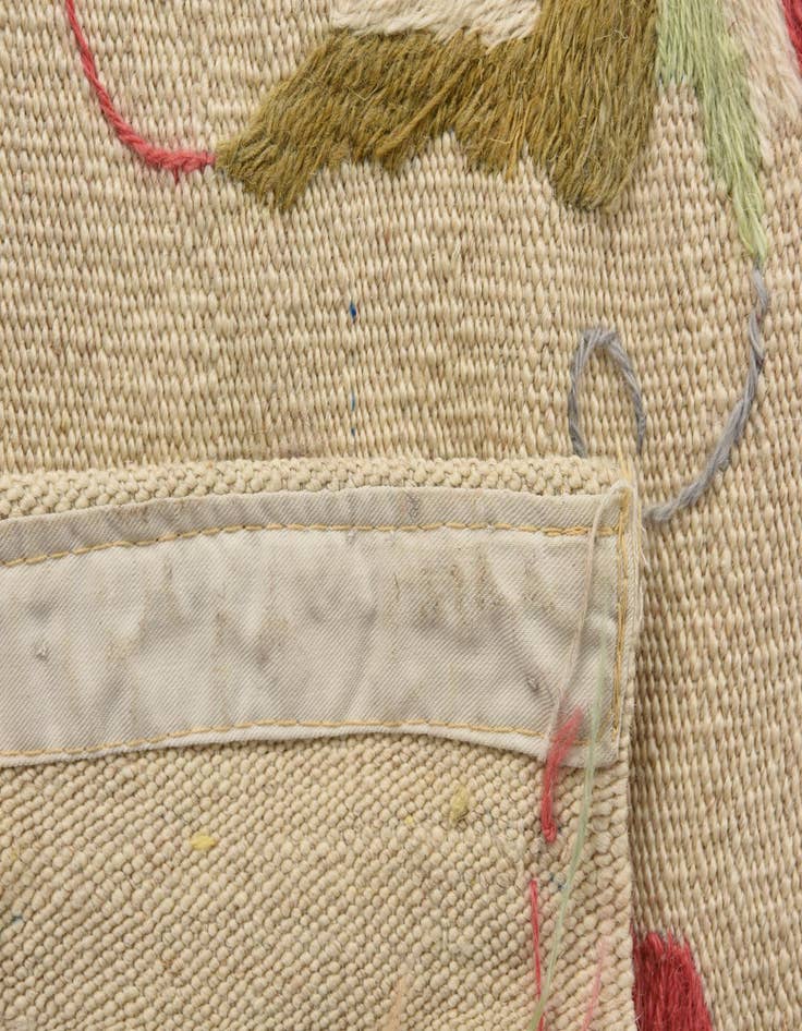 Detail image of 5' 4 x 7' 7  Hand Woven Kilim Suzani Wool Rug