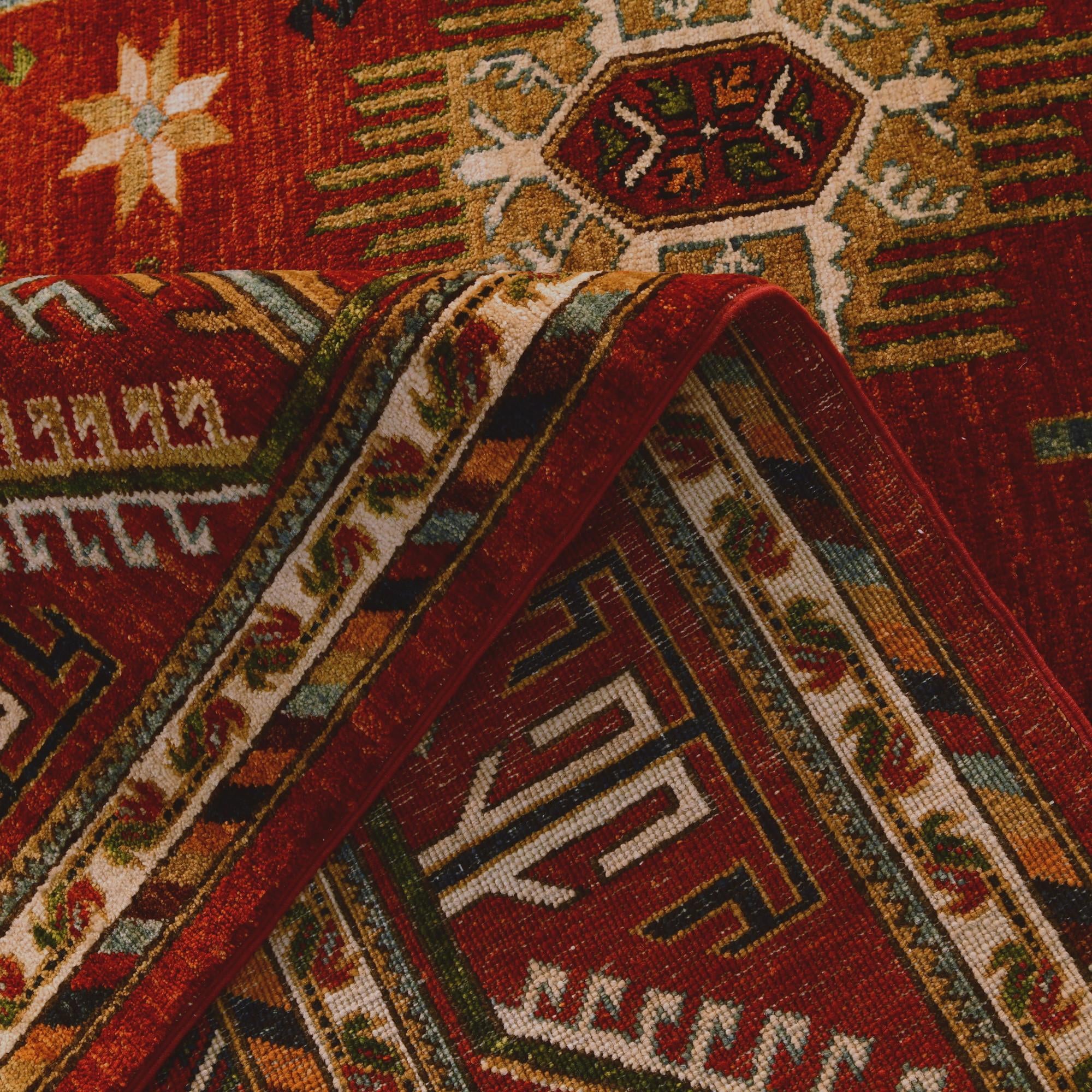 8' x 9' 6 Hand Knotted Kunduz Rug