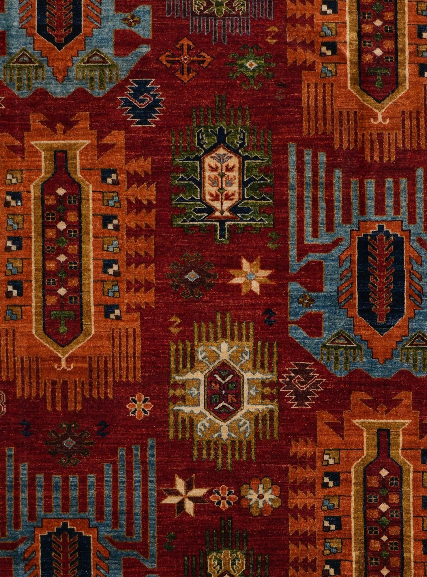 8' x 9' 6 Hand Knotted Kunduz Rug