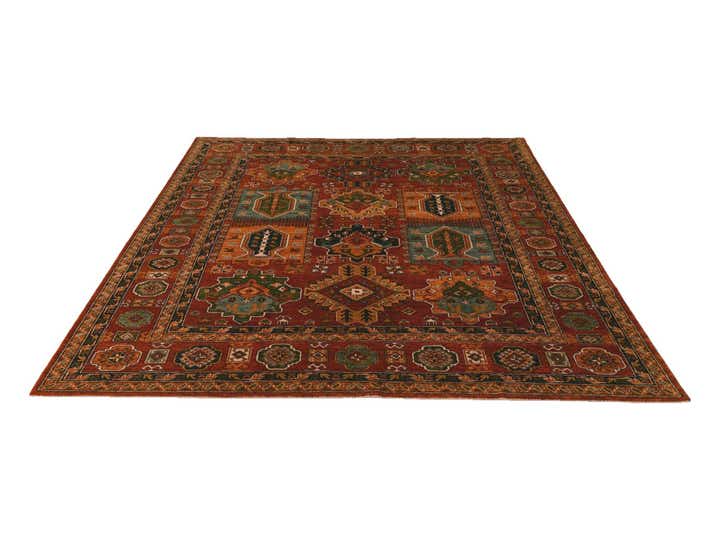 8' 1 x 9' 9 Hand Knotted Kunduz Rug