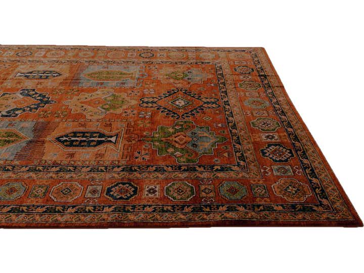 8' 1 x 9' 9 Hand Knotted Kunduz Rug