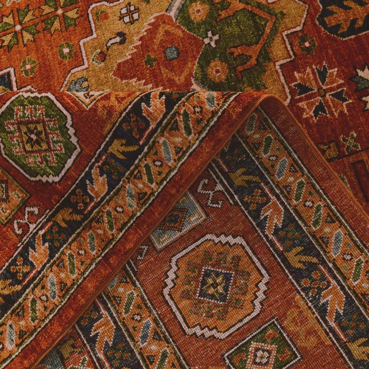 Detail image of 8' 1 x 9' 9 Hand Knotted Kunduz Rug