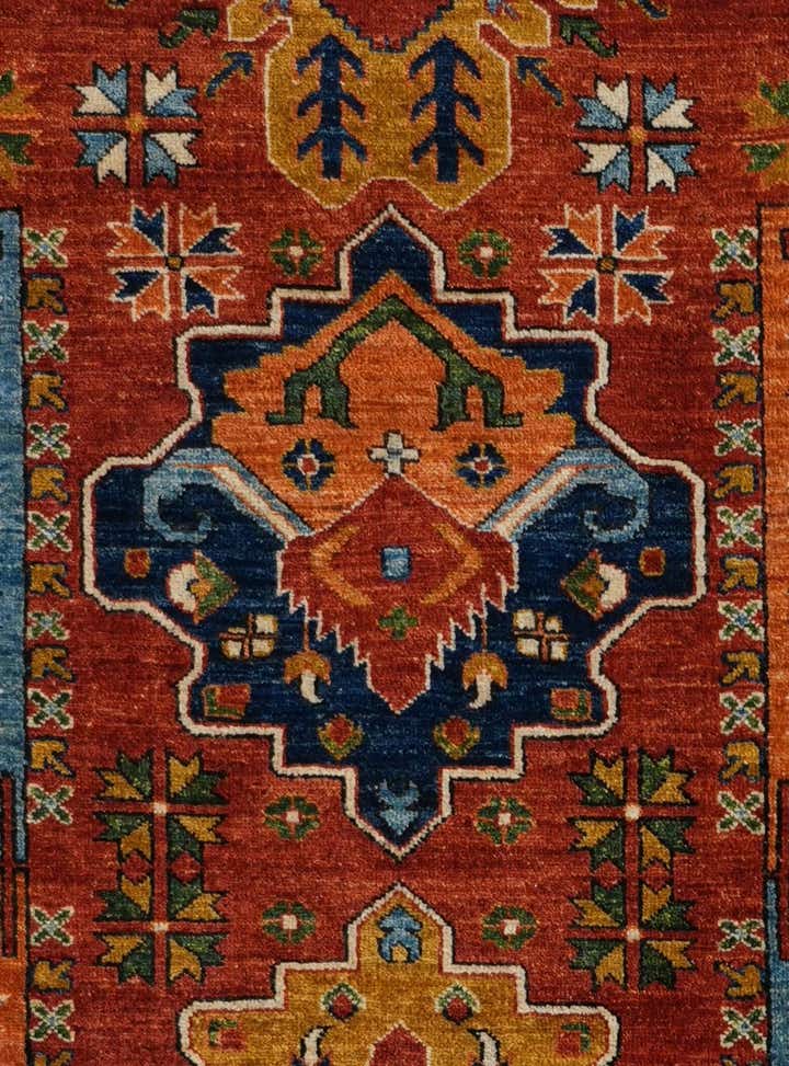 8' 1 x 9' 9 Hand Knotted Kunduz Rug