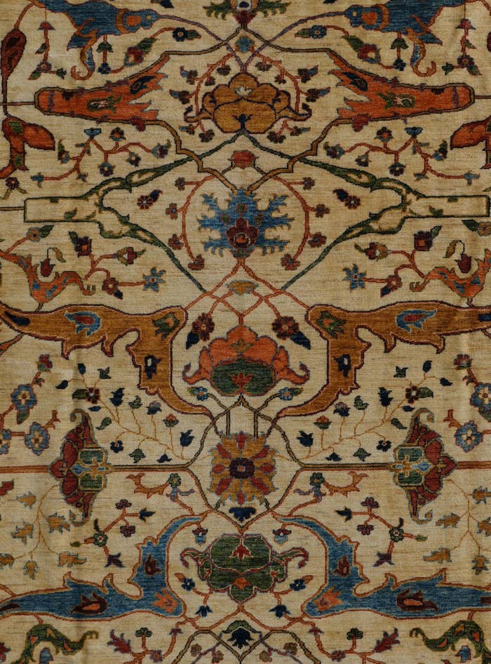 Detail image of 9' 11 x 13' Hand Knotted Kunduz Rug