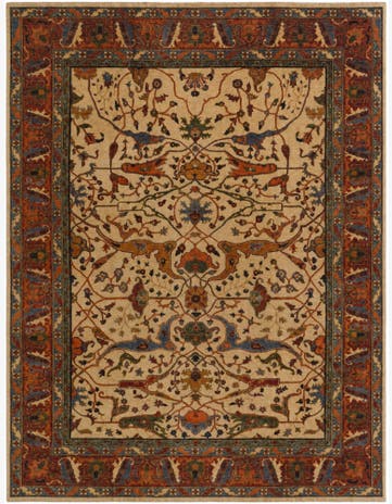 9' 11 x 13' Hand Knotted Kunduz Rug