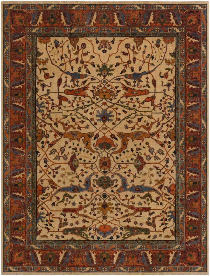 9' 11 x 13' Hand Knotted Kunduz Rug