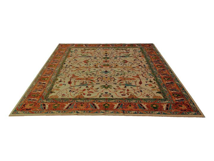 9' 9 x 12' 9 Hand Knotted Kunduz Rug