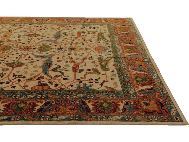 Detail image of 9' 9 x 12' 9 Hand Knotted Kunduz Rug