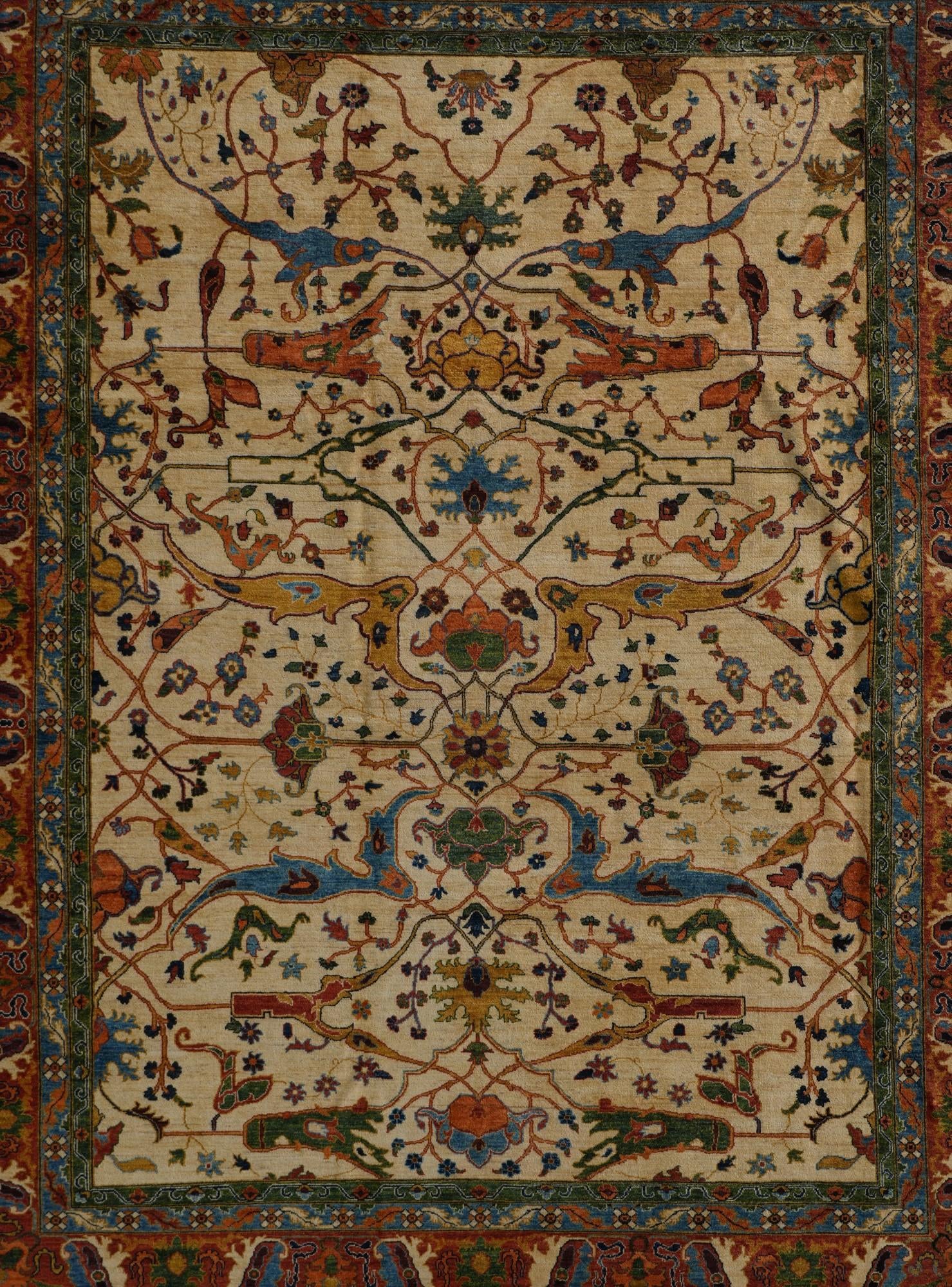 9' 9 x 12' 9 Hand Knotted Kunduz Rug
