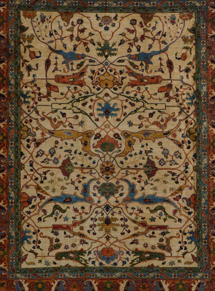 9' 9 x 12' 9 Hand Knotted Kunduz Rug