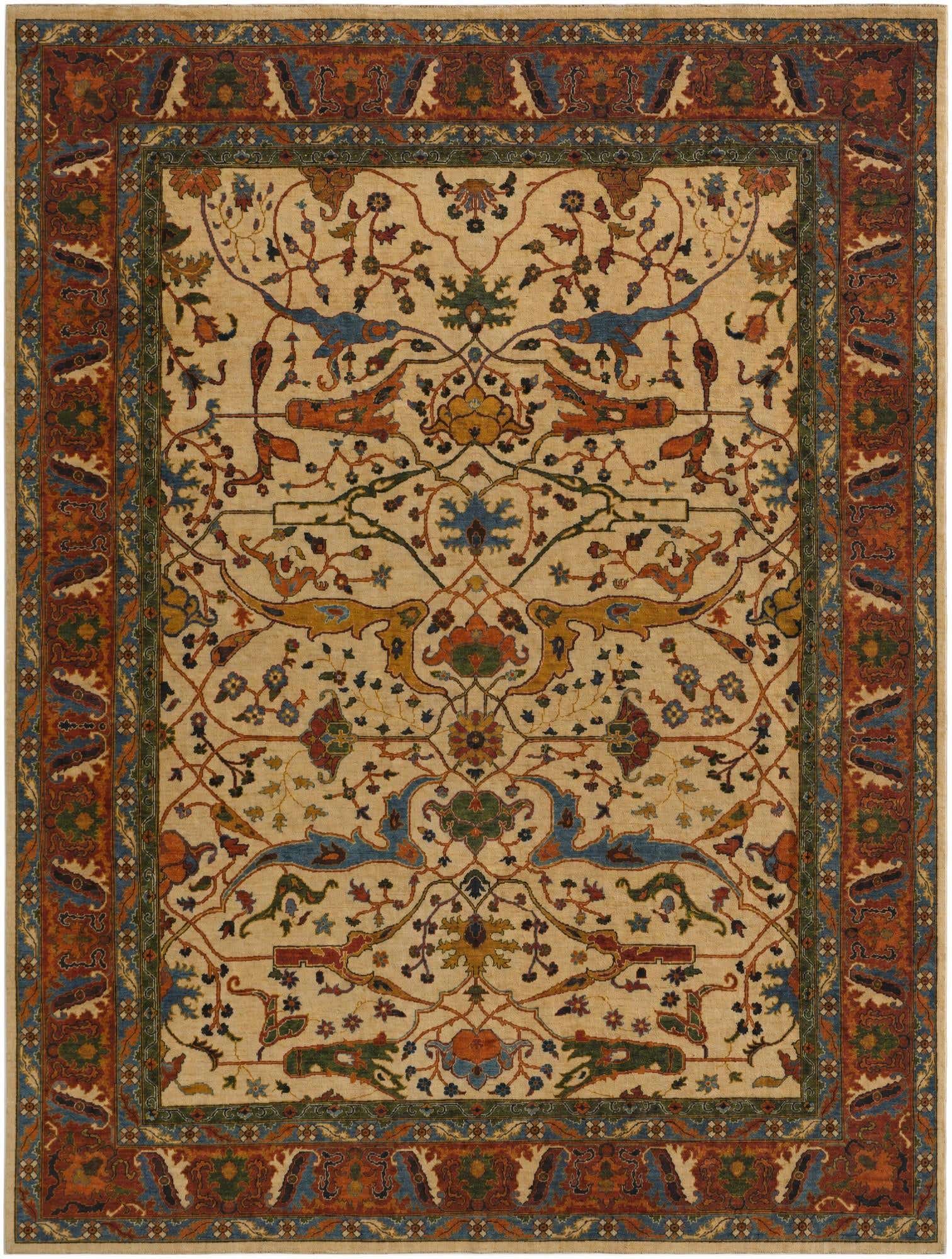 9' 9 x 12' 9 Hand Knotted Kunduz Rug