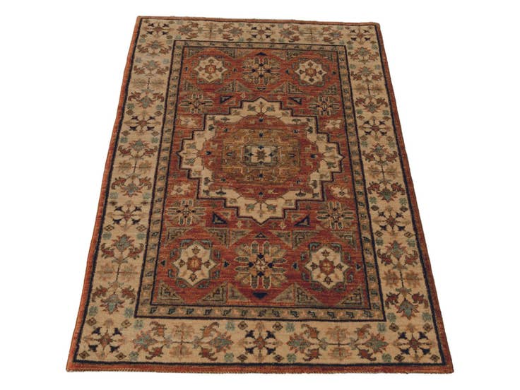 Detail image of 2' 7 x 3' 11 Hand Knotted Mamluk Ziegler Rug