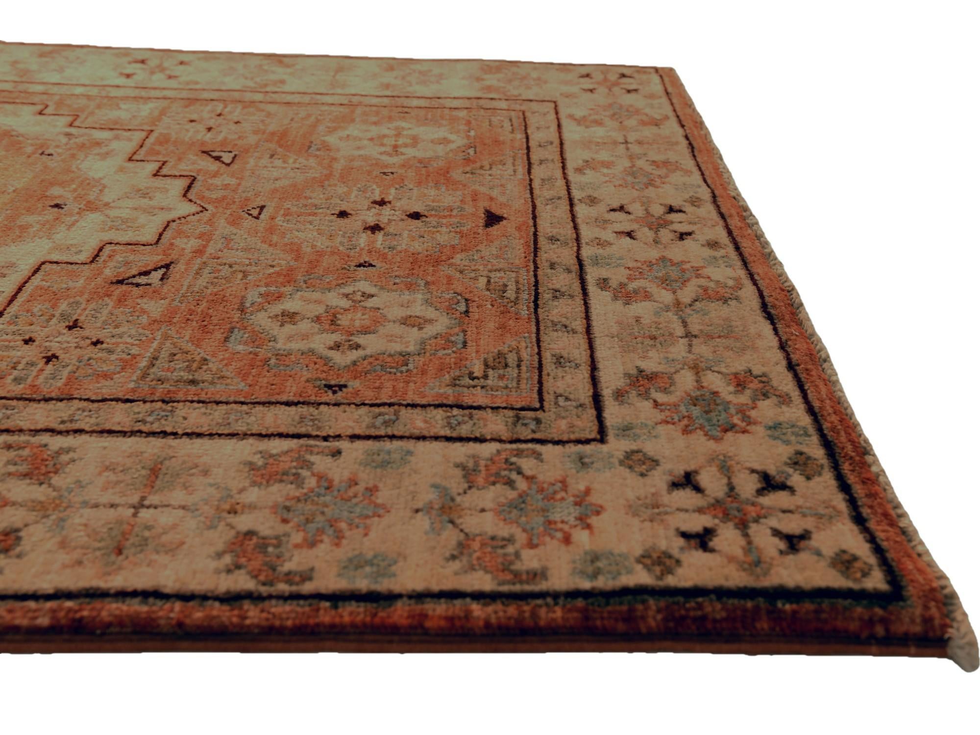80cm x 120cm Hand Knotted Mamluk Ziegler Rug
