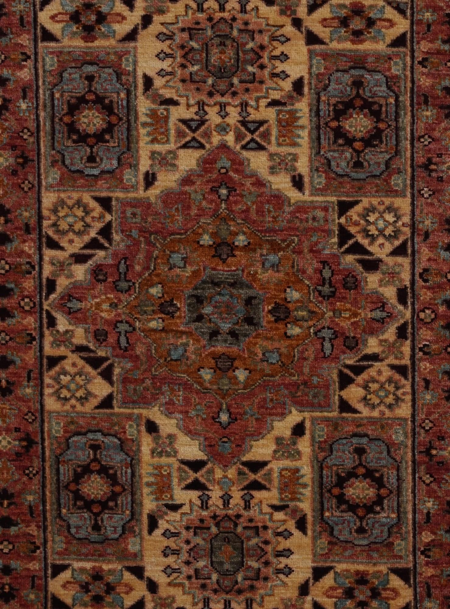 2' 6 x 3' 8 Hand Knotted Mamluk Ziegler Rug