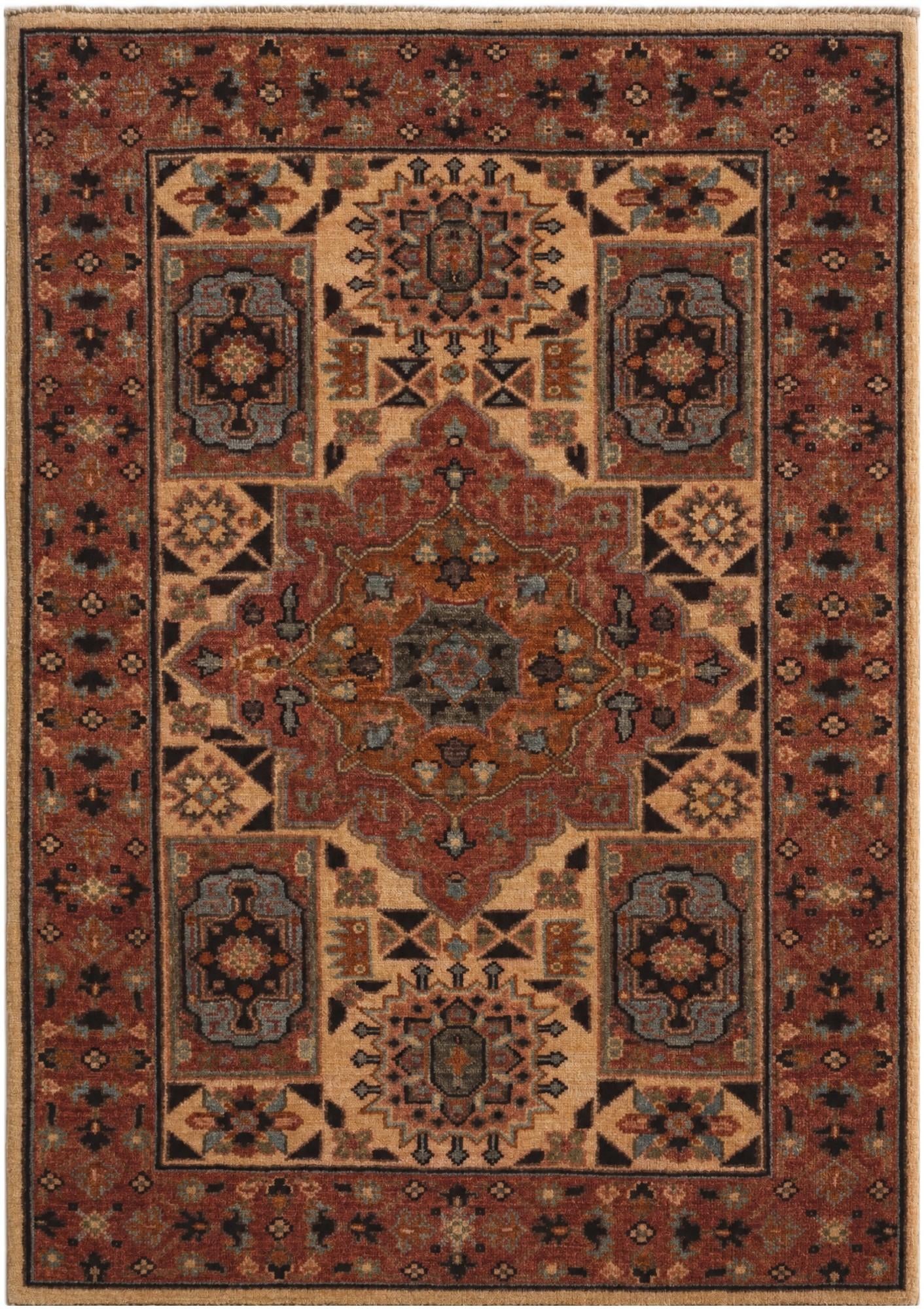 2' 6 x 3' 8 Hand Knotted Mamluk Ziegler Rug