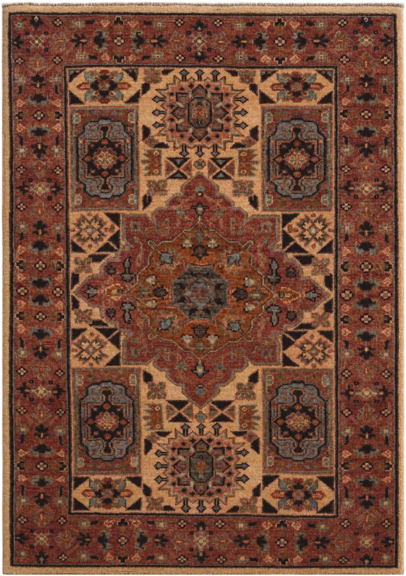 2' 6 x 3' 8 Hand Knotted Mamluk Ziegler Rug