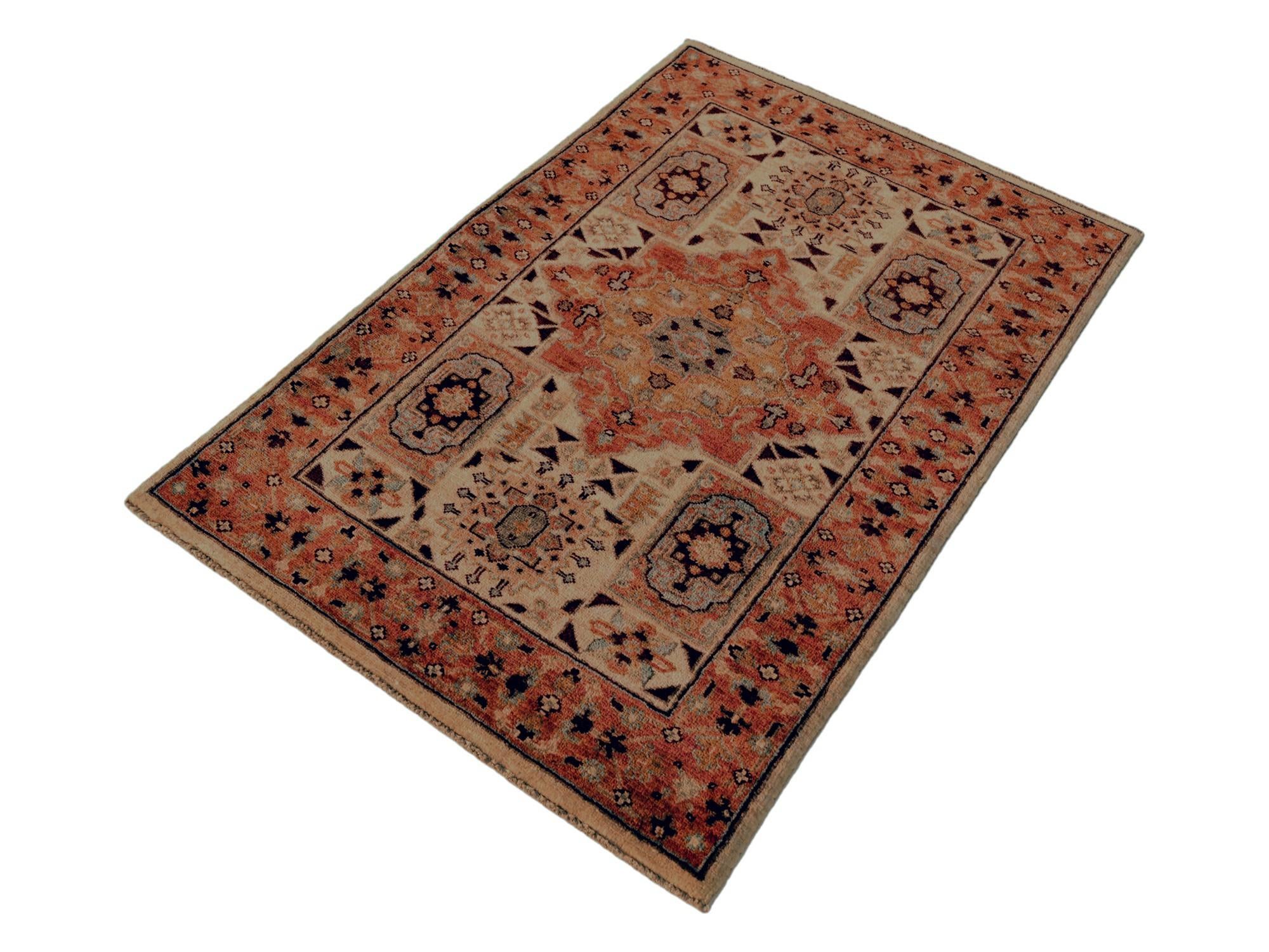 2' 7 x 3' 9 Hand Knotted Mamluk Ziegler Rug