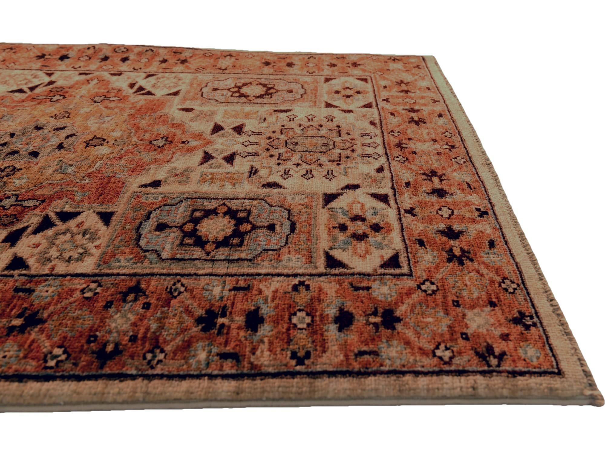 80cm x 115cm Hand Knotted Mamluk Ziegler Rug