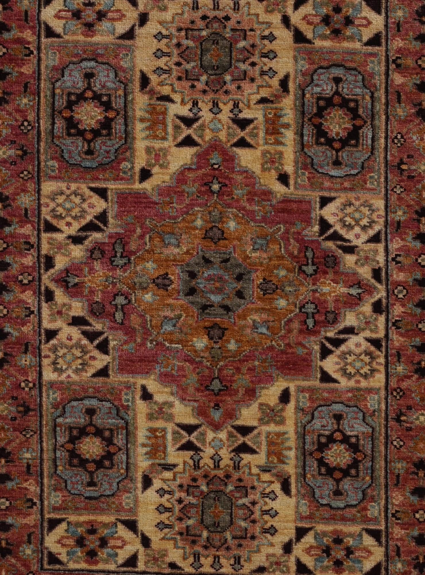 2' 7 x 3' 9 Hand Knotted Mamluk Ziegler Rug