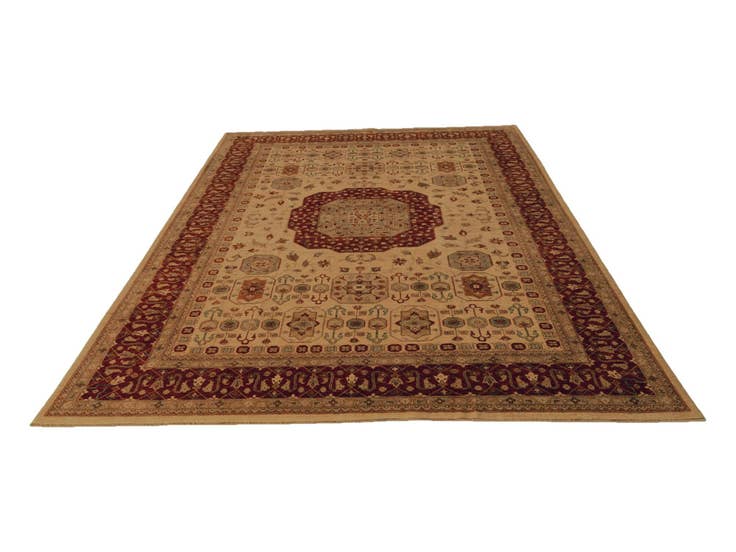 Detail image of 8' x 11' 8 Hand Knotted Mamluk Ziegler Rug