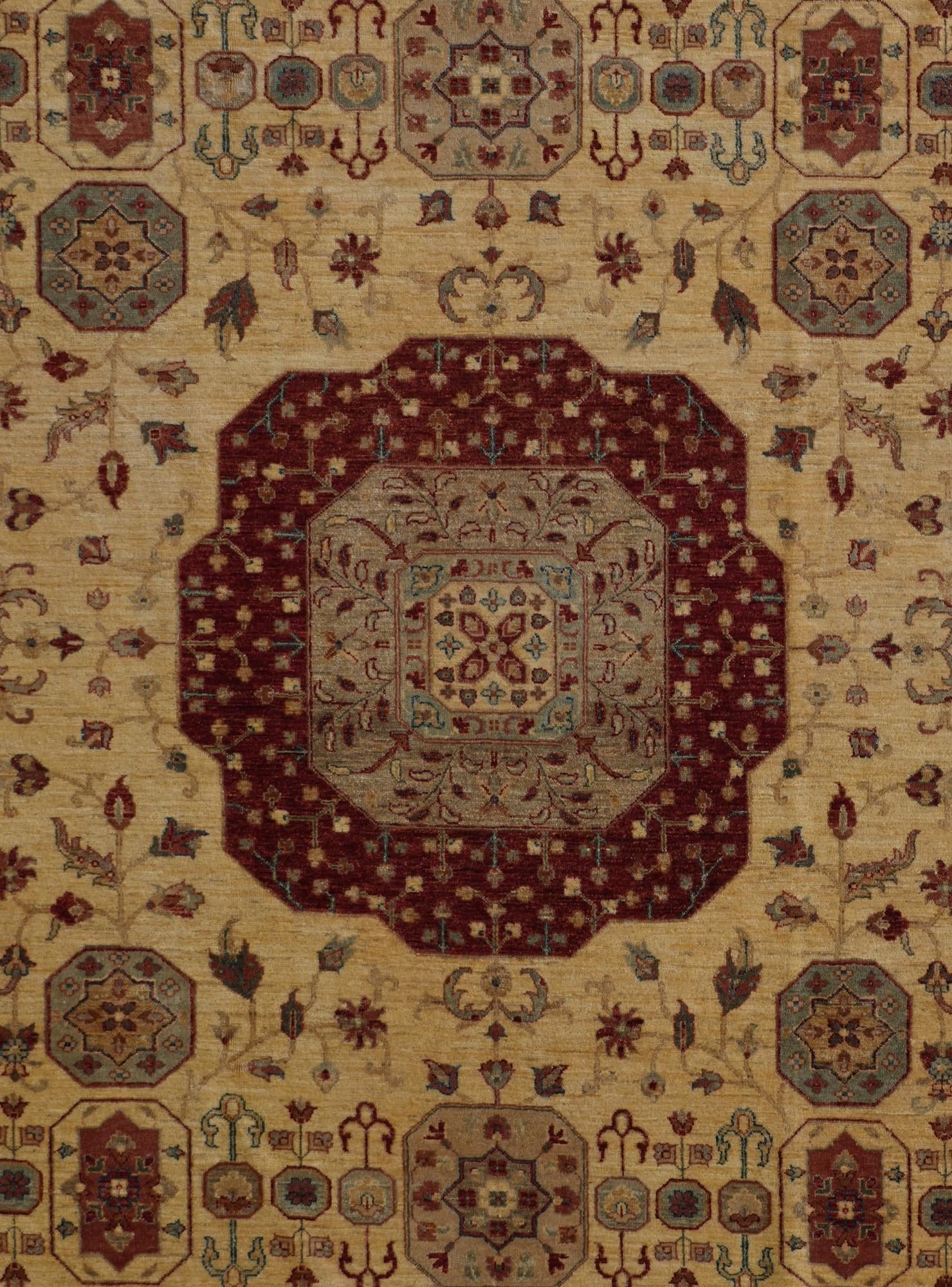 8' x 11' 8 Hand Knotted Mamluk Ziegler Rug