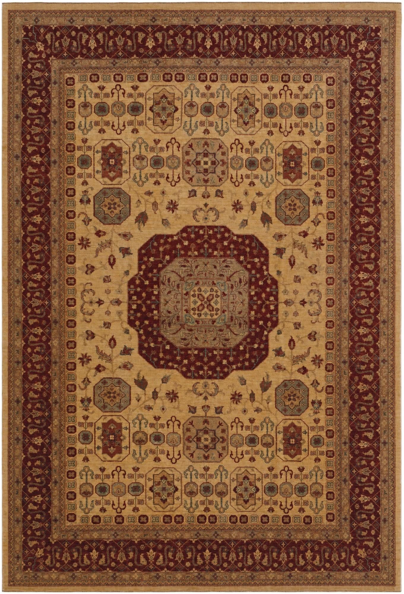 8' x 11' 8 Hand Knotted Mamluk Ziegler Rug