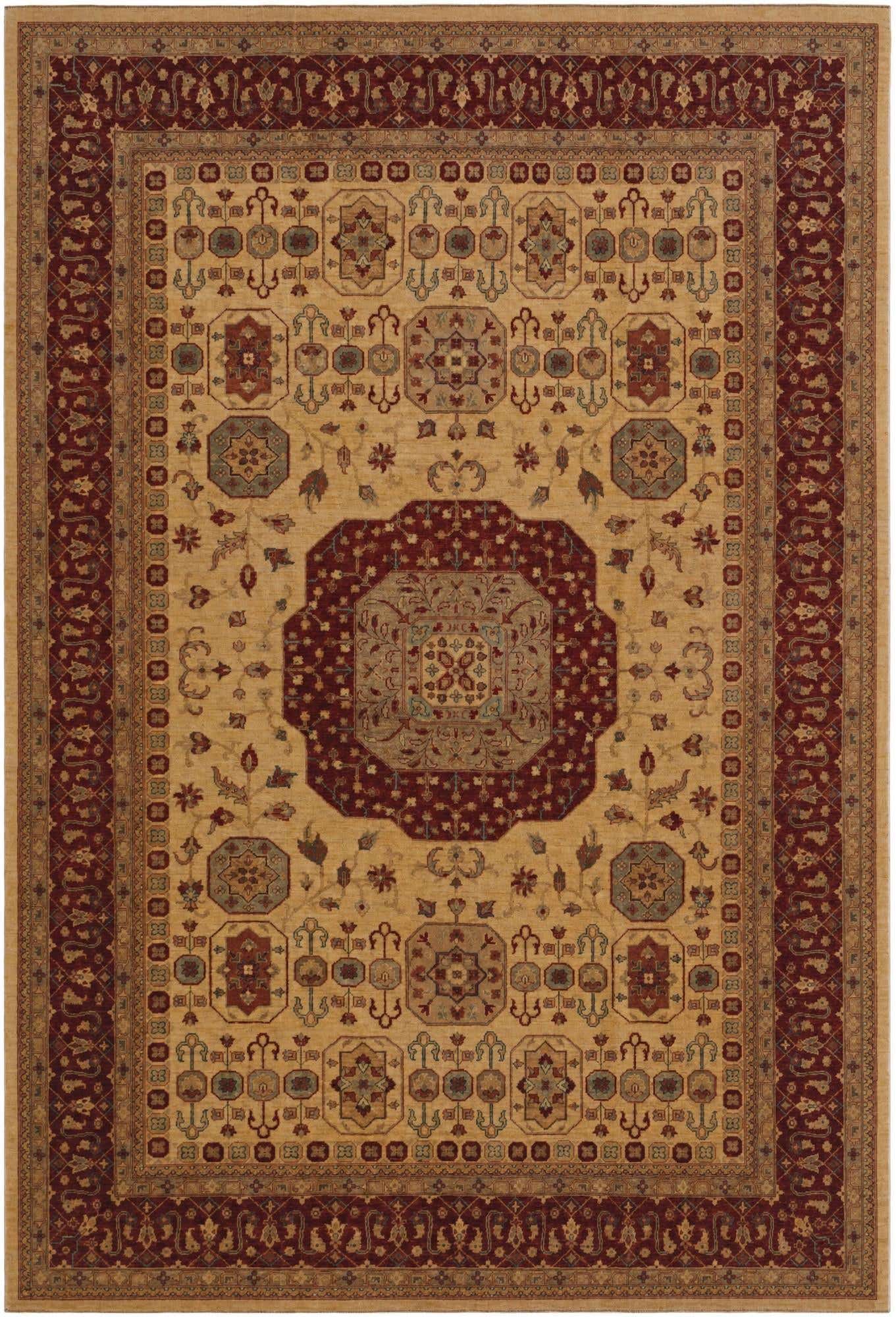 8' x 11' 8 Hand Knotted Mamluk Ziegler Rug