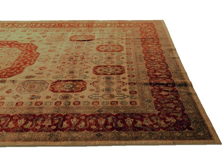 Detail image of 7' 10 x 11' 6 Hand Knotted Mamluk Ziegler Rug