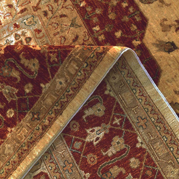 Detail image of 7' 10 x 11' 6 Hand Knotted Mamluk Ziegler Rug