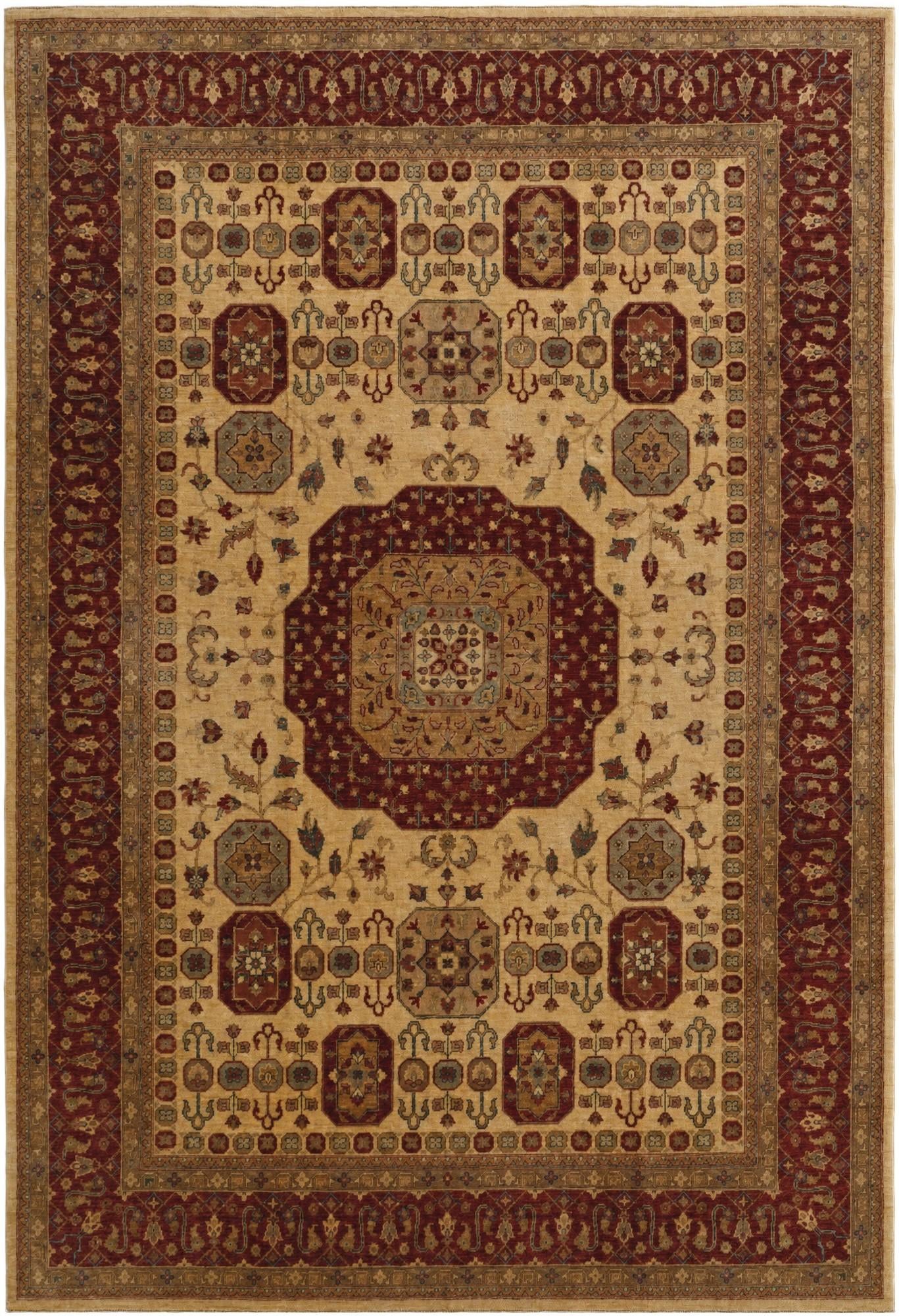 7' 10 x 11' 6 Hand Knotted Mamluk Ziegler Rug