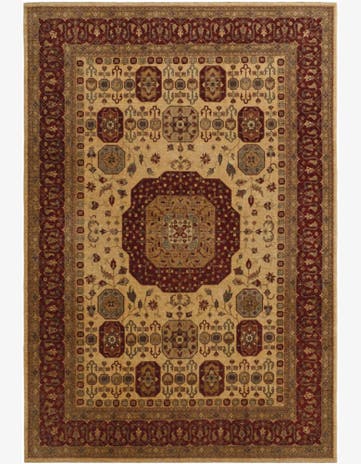 7' 10 x 11' 6 Hand Knotted Mamluk Ziegler Rug