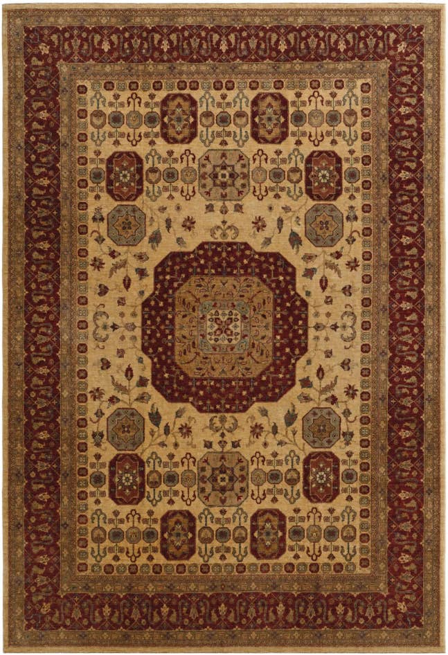 Detail image of 240cm x 350cm Hand Knotted Mamluk Ziegler Rug