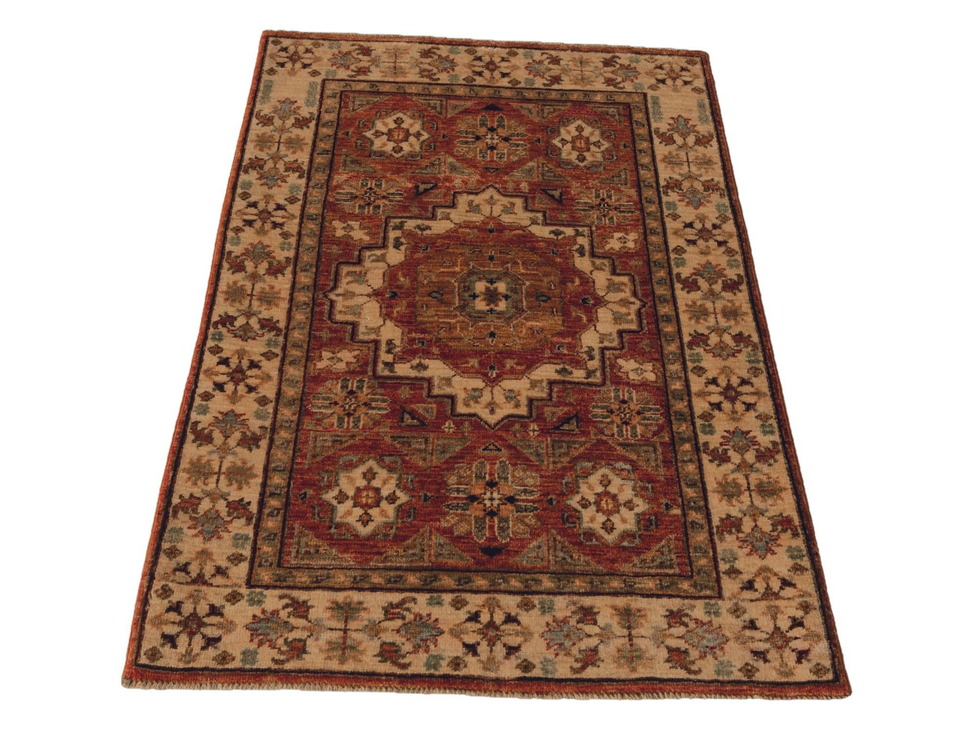2' 7 x 3' 8 Hand Knotted Mamluk Ziegler Rug