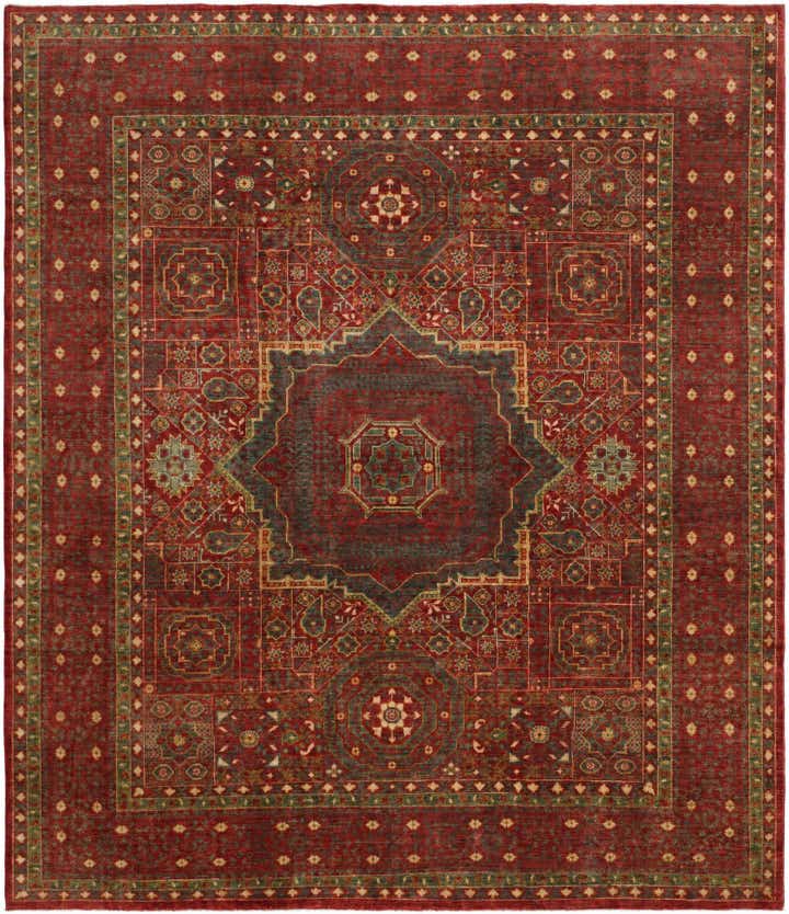 8' 4 x 9' 8 Hand Knotted Mamluk Ziegler Rug