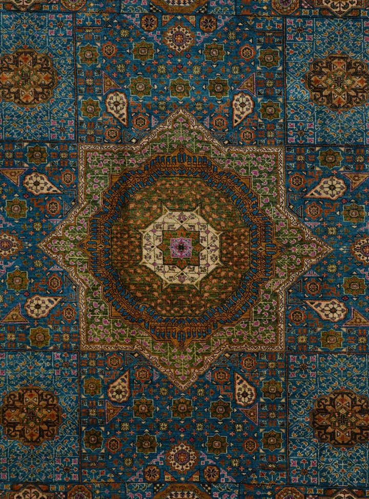 9' 4 x 11' 10 Hand Knotted Mamluk Ziegler Rug