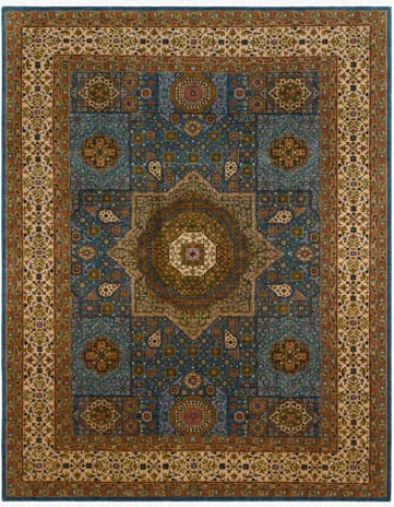 9' 4 x 11' 10 Hand Knotted Mamluk Ziegler Rug