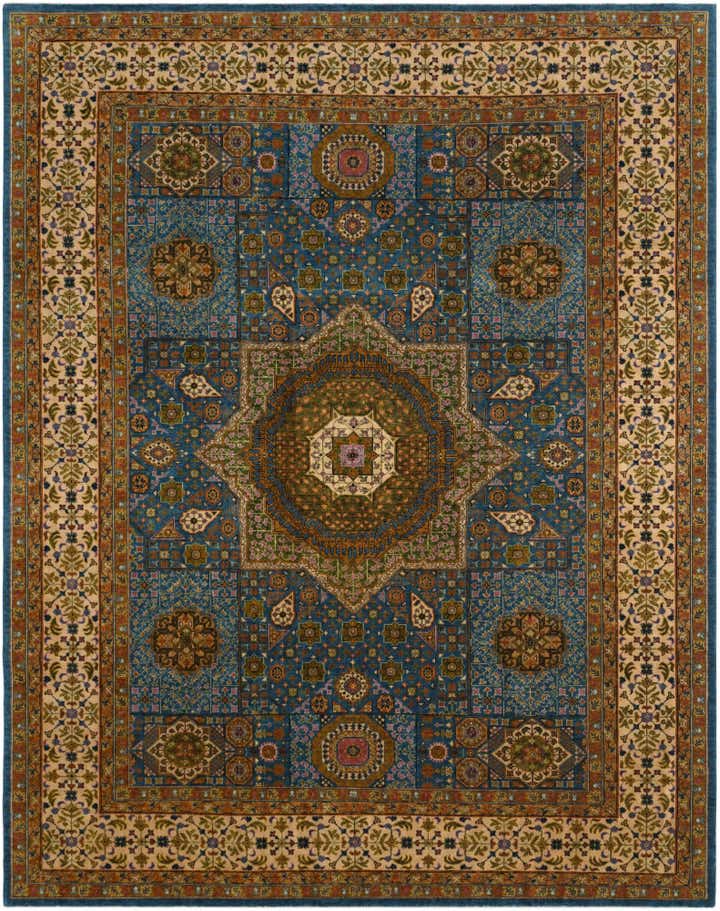 9' 4 x 11' 10 Hand Knotted Mamluk Ziegler Rug
