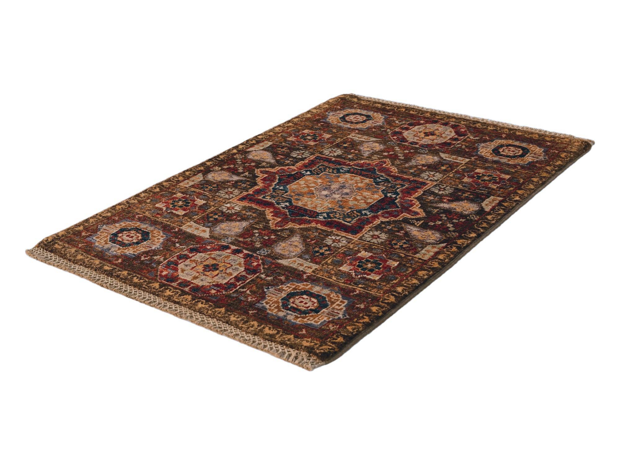 2' 1 x 3' Hand Knotted Mamluk Ziegler Rug