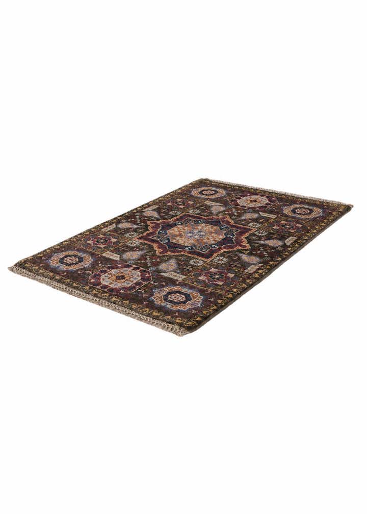 2' 1 x 3' Hand Knotted Mamluk Ziegler Rug