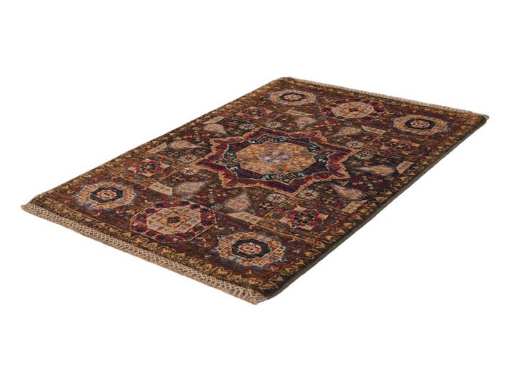 Detail image of 2' 1 x 3' Hand Knotted Mamluk Ziegler Rug