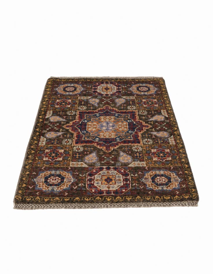 Detail image of 2' 1 x 3' Hand Knotted Mamluk Ziegler Rug
