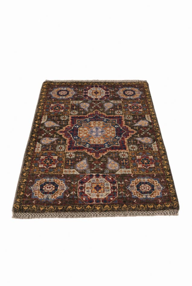 Detail image of 2' 1 x 3' Hand Knotted Mamluk Ziegler Rug