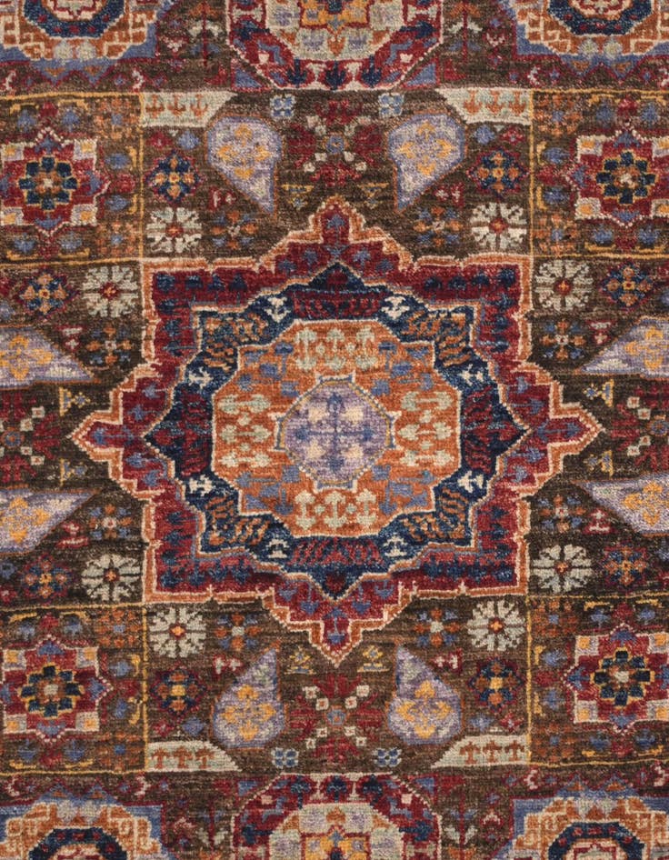 Detail image of 2' 1 x 3' Hand Knotted Mamluk Ziegler Rug